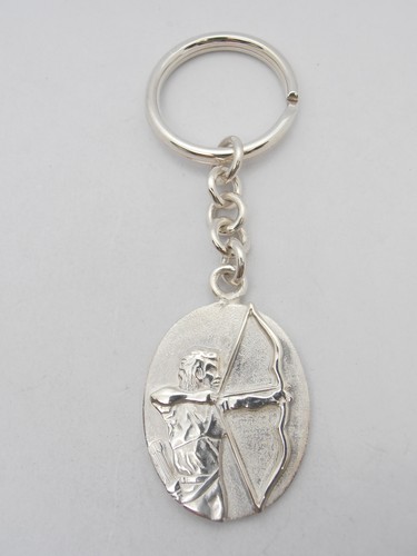 Porte clés argent - argent, avec