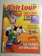 N9 P'tit Loup Magazine N°103 octobre 1997 sur la piste des dinosaures, 18 cartes