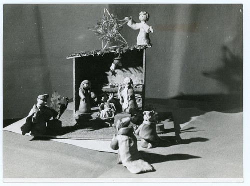 Photo une crèche santons - photo,,