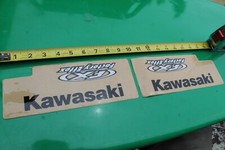 Autocollant KAWASAKI Racing noir transparent graphique motocross épais 3M x 2