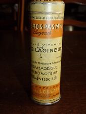 Boite ronde métallique " ENTEROSPASMYL " laboratoire LOGEAIS