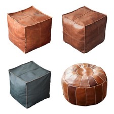 Housse de pouf marocain en