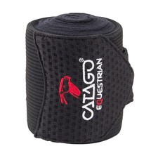 CATAGO Bandages FIR-Tech Healing, 4 Pièces - Noir Chevaux Équitation Équipement
