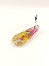 Inclusion vintage Porte Stylo Poisson coquillage étoile de mer résine lucite 80