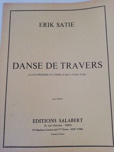 Satie erik partitions danse - satie,