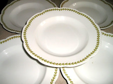 PORCELAINE de LIMOGES - GUERIN WILLIAM 1891 / 1927  - 6 ASSIETTES CREUSES - N 2