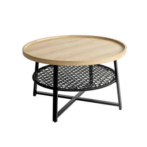 Table basse avec étagère - basse,