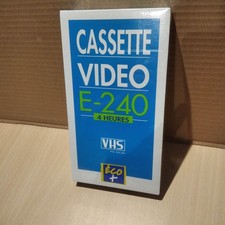 cassette vidéo VHS vierge NEUVE scellée sealed - E-240