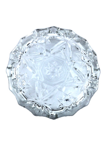 Cendrier rond cristal - cendrier,