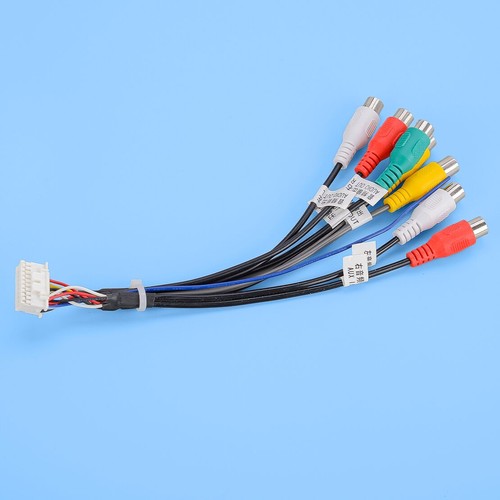 12pin rca wire harness fit - av,