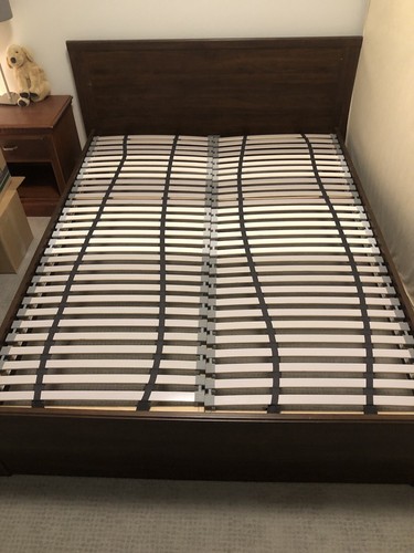 Ikea queen bed frame brusali - ikea,
