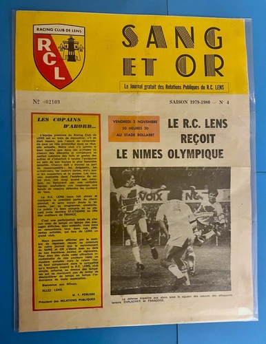 Football programme match rc - ,