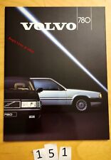 VOLVO 780 COUPE BERTONE Prospectus Fr 32 pages 2/1987