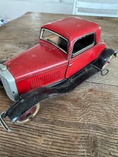 VOITURE MECANIQUE "BURNETT" MADE IN ENGLAND JOUET A CONSTRUIRE TYPE MECCANO 25CM
