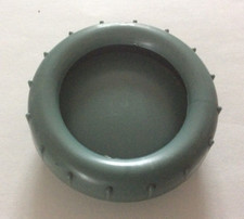 Vintage objets de bureau : coupelle pour éponge humide - en plastique vert kaki