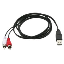 USB A Prise Mâle Vers 2 RCA