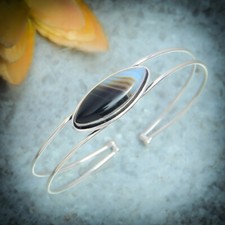 Beau Botswana Agate Gemme 925