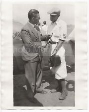 Le pilote Marcel Doret devant son avion Dewoitine D272 - Photo Vintage 1930