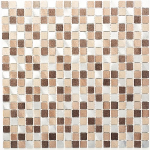 Mosaïque carreau aluminium