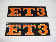 2 Étiquettes Adhésif " Et3 "