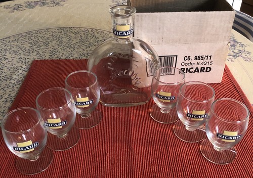 Carafe verres ricard - 6,