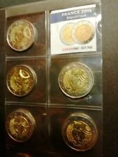 lot pieces commemoratives france 2015 (republique )