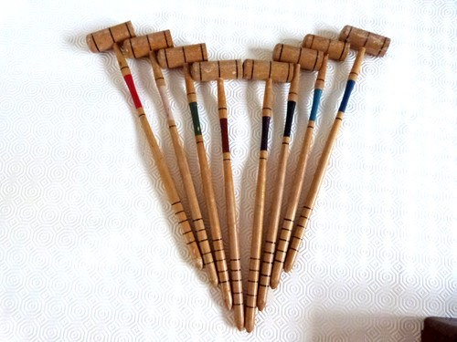 Ancien jeu croquet salon - de,