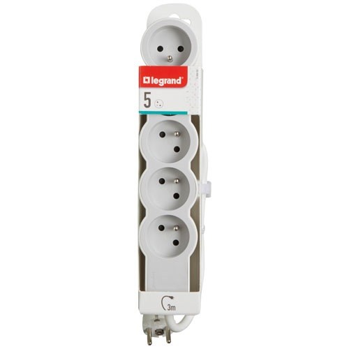 Legrand multiprise 5x2p t - -, 5x2p+t