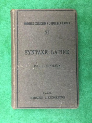 Rare 1886 syntaxe latine - rare,