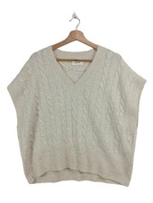 ONLY Cardigan en maille fine Dames Pull sans manches T EU 38 gris clair