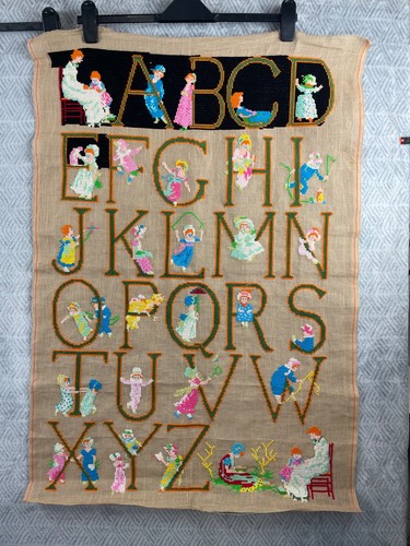 Canevas alphabet vintage z - vintage,