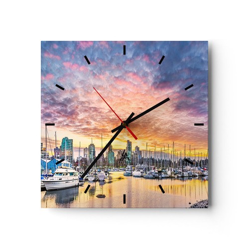 Horloge murale verre - murale,