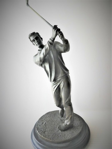 Vintage golf figurine bronze - golf,