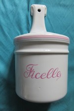 Distributeur de ficelle mural en porcelaine