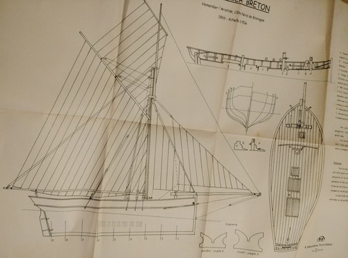 Plan pour maquette homardier - plan, maquette-