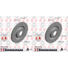 2x ZIMMERMANN Disques de Frein