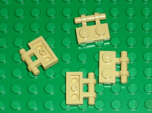 Lego tan plate x 2 - x,