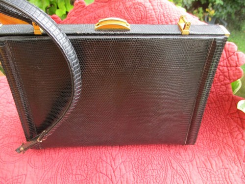 Sac main lézard vernis - sac, à
