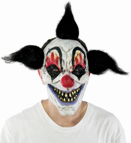 Masque latex clown maléfique - masque,