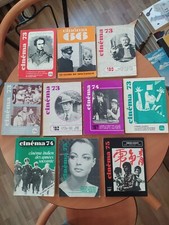 Lot de 9 revues CINEMA 66 73 74 75. Etat correct