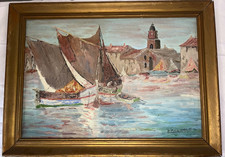 Peinture ancienne marine –