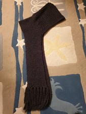 écharpe bonnet en laine épaisse grise