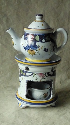 Tisaniere faience vieux - tisaniere,