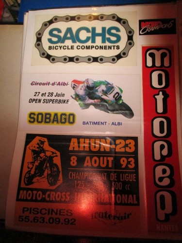 Autocollants moto cross - autocollants, ahun