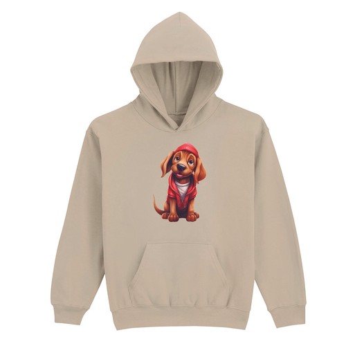 Pull capuche graphique - pull, à