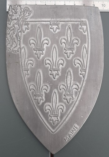 Plaque étain blason - plaque,