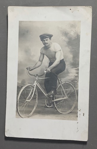 Carte photo homme - photo, velo