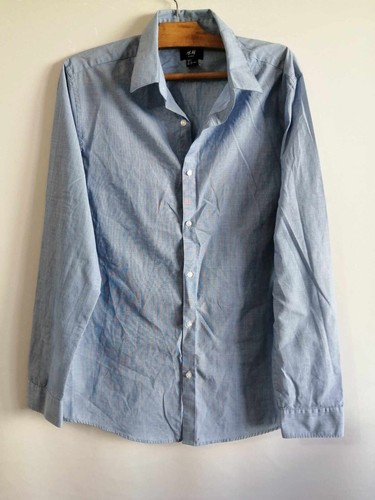 Chemise bleue coton - , polyester