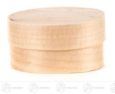 Boîte Durée Ovale Bxhxt = 50x35x20mm Neuf Erzgebirge Boîte de Puce Bois