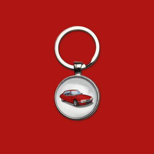 Porte clefs citroën rouge - citroën,